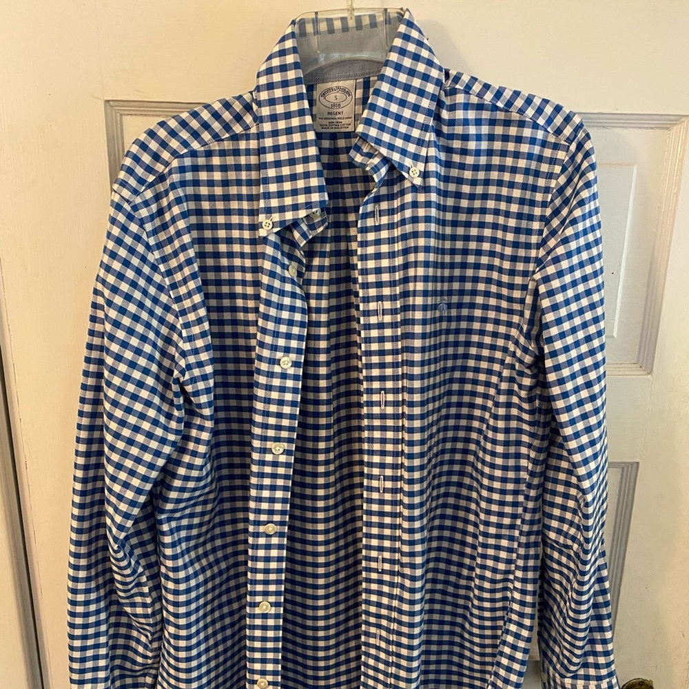 Brooks Brothers Blue Gingham Shirt